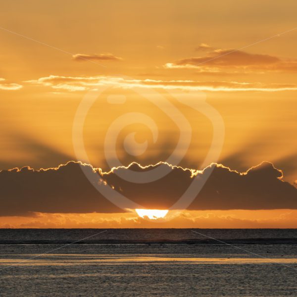 Beautiful sunset with clouds - Nature Stock Photo Agency