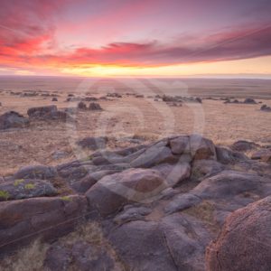 Mongolian sunset landscape - Nature Stock Photo Agency