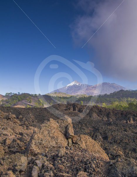 Lava landscape with Mount Teide on Tenerife - Nature Stock Photo Agency