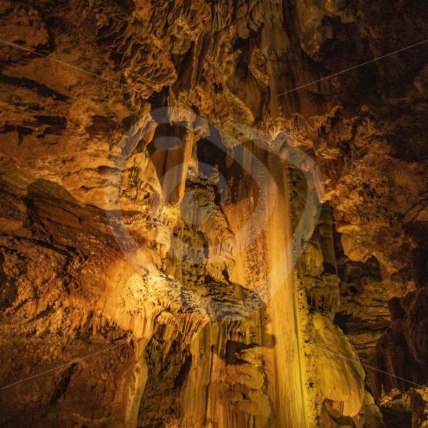 Inside a cave scene (Padirac) - Nature Stock Photo Agency